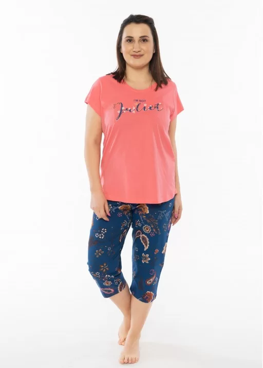 Pijama capri marimi mari Juliet